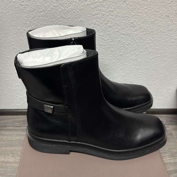 Franco Sarto Axel Ankle Boot In Black Leather - Picture 5 of 8